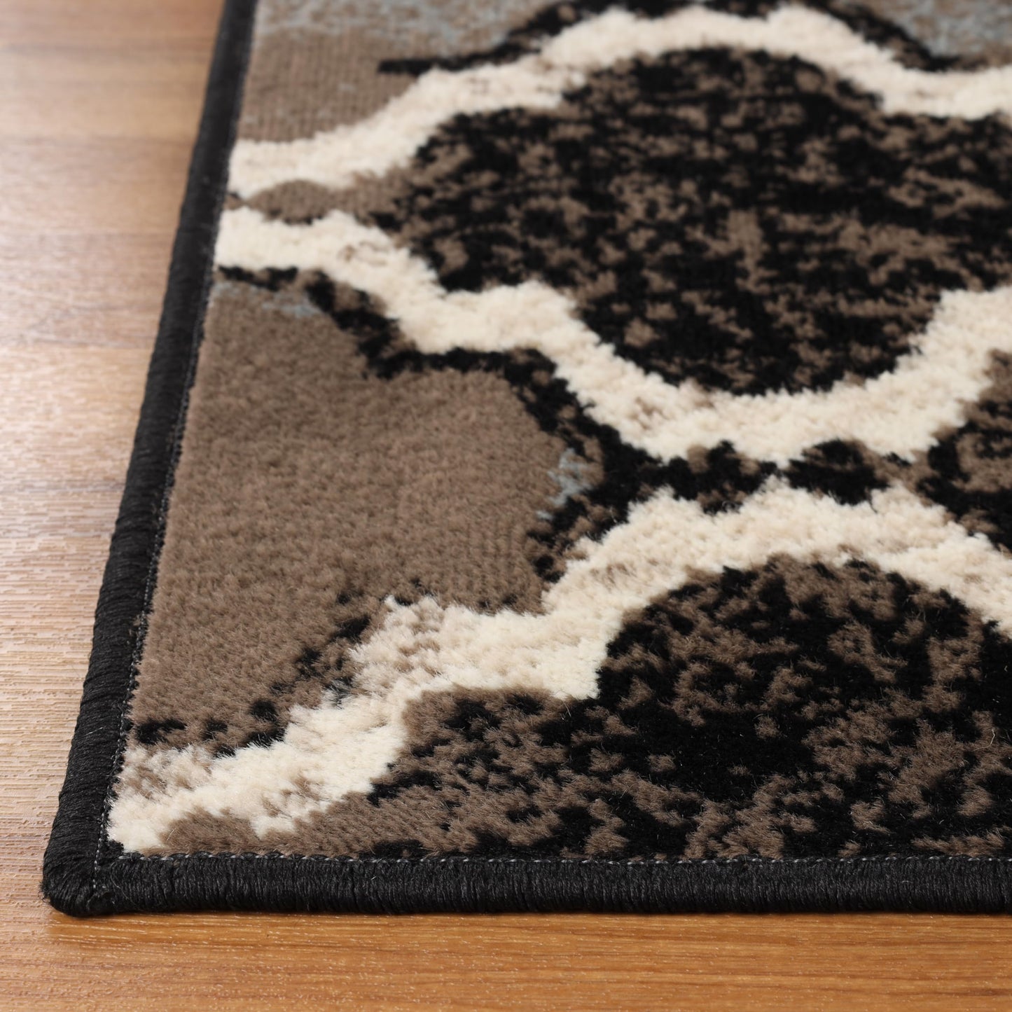 Superior Modern Indoor Area Rug, Non Slip Rug, 3'x5', A Chocolate