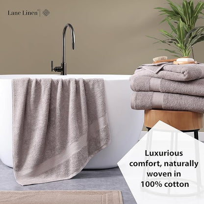 LANE LINEN Bath Towel Set of 4 PC