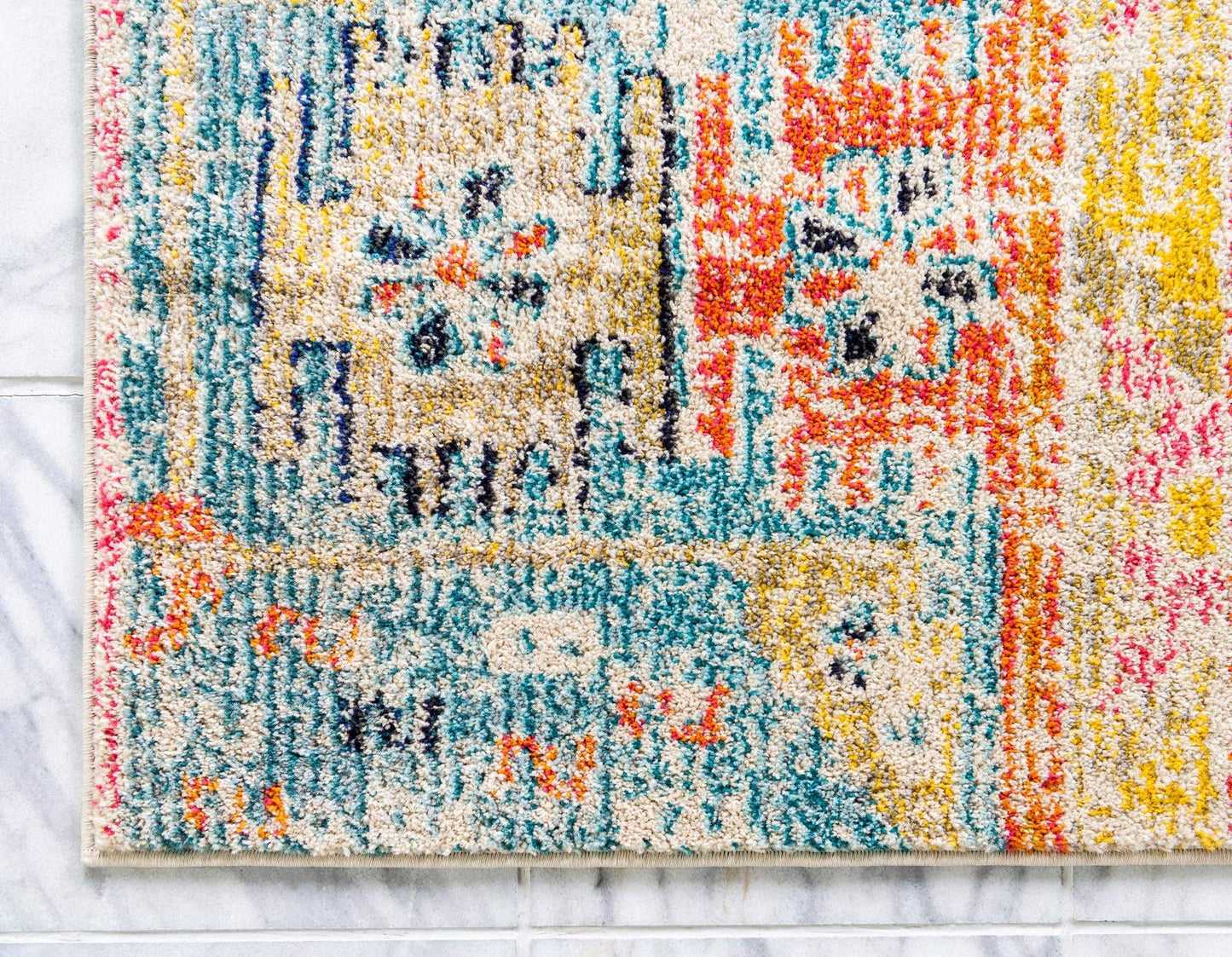 Rugs.com El Paso Collection Rug – 4' x 6' Multi Medium Rug Perfect for Living Rooms, Large Dining Rooms, Open Floorplans
