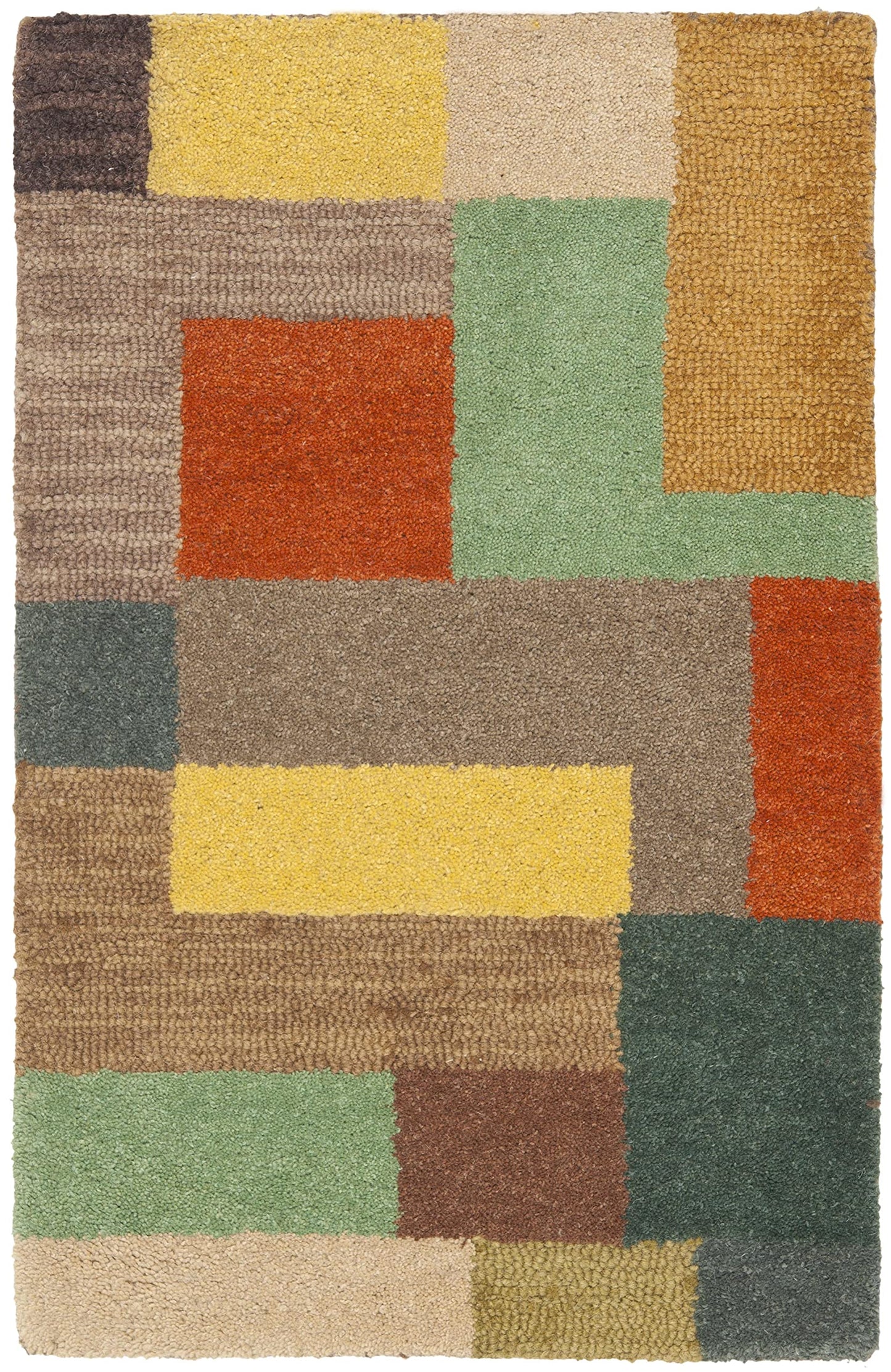 SAFAVIEH Soho Collection Accent Rug - 2' x 3', Multi, Handmade Modern Abstract Wool, Ideal for High Traffic Areas in Entryway, Living Room, Bedroom (SOH923A)