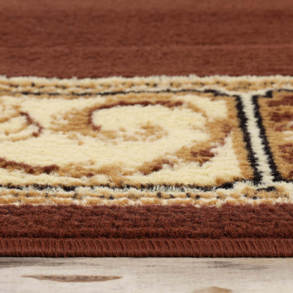 Superior Indoor Area Rug, Plush Carpet Cover, Traditional Oriental Medallion, Perfect for Hallway, Entryay, Living, Dining, Bedroom, Office, Kitchen, Medallion Collection, 3' x 5', N/A
