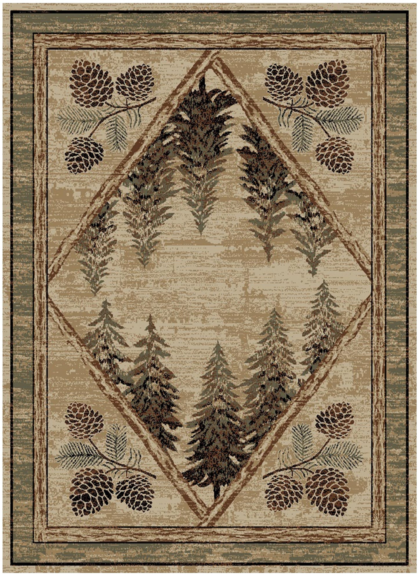 Mayberry Rug HS5815 2X3 Pinetops Antique Area Rug