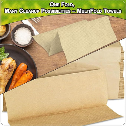 Perfect Stix Kraft MultiFold Paper Towels- Case of 2