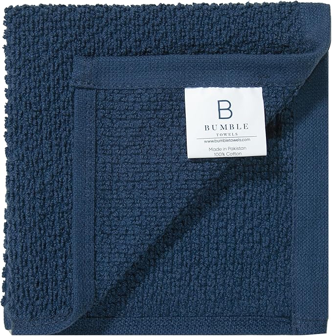 Bumble Premium Dish Cloths Towel 12"x12" | 100% Natural Ring Spun Cotton Tea