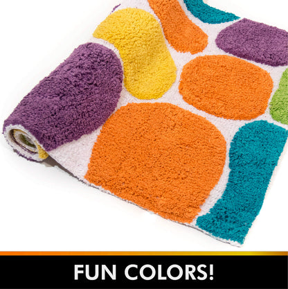 Chesapeake Pebbles Brights Multi Coloured Bath Runner 29400 (24" x 36")