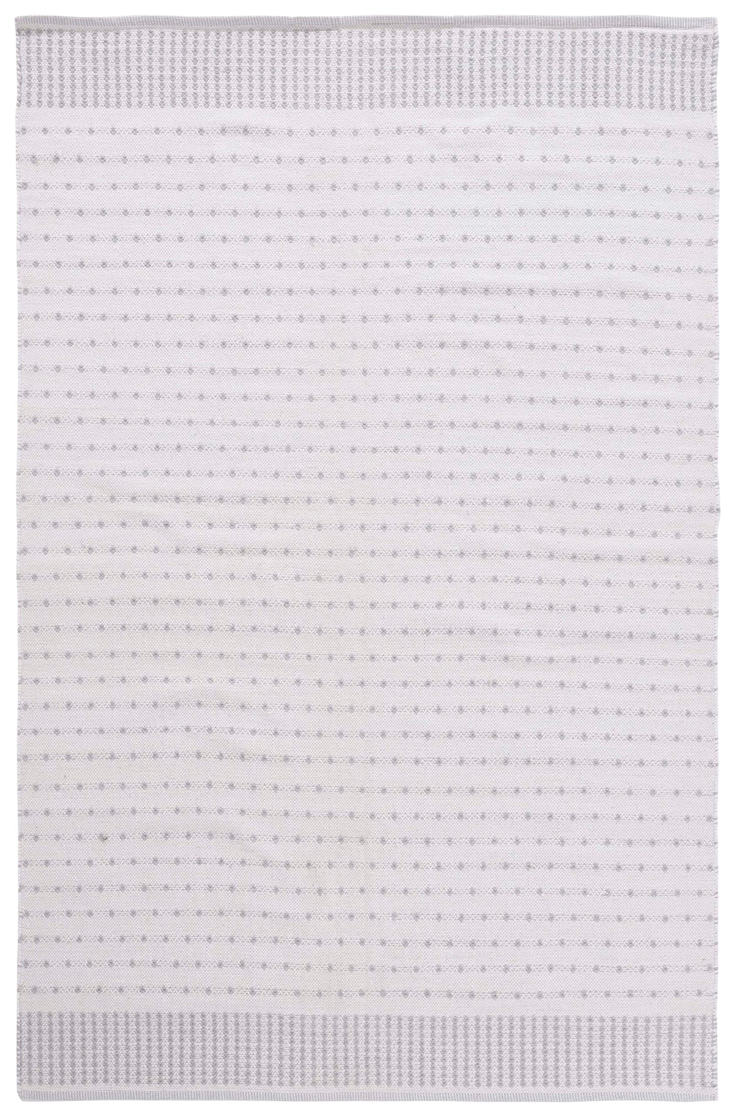 SAFAVIEH Montauk Collection Area Rug - 6' x 9', Light Grey & Ivory, Flat Weave Cotton Design, Easy Care, Ideal for High Traffic Areas in Living Room, Bedroom (MTK714G)
