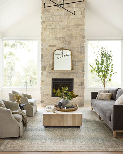 Loloi Angela Rose Aubrey Collection AUB-03 Jade/Natural 10'-0" x 14'-0", .19" Pile Height, Area Rug
