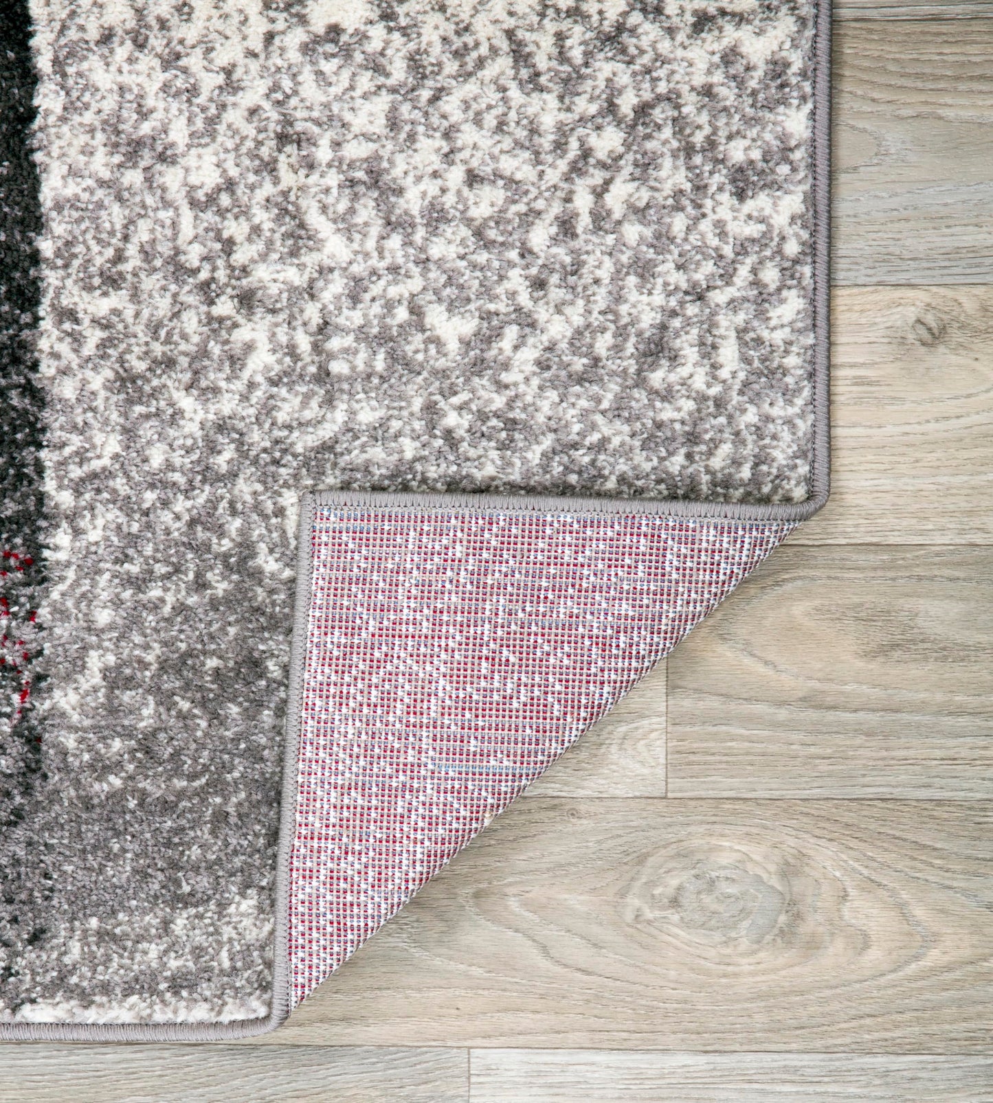 Rugshop Gray Large Modern Distressed Boxes Area Rug, Soft Stain-Resistant Pile for Living Room, Office and Dining Room, 8' x 10'