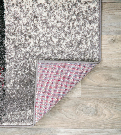 Rugshop Gray Large Modern Distressed Boxes Area Rug, Soft Stain-Resistant Pile for Living Room, Office and Dining Room, 8' x 10'