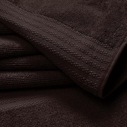 GLAMBURG Ultra Soft 6-Piece Hand Towel Set 16x28-100% Ringspun Cotton