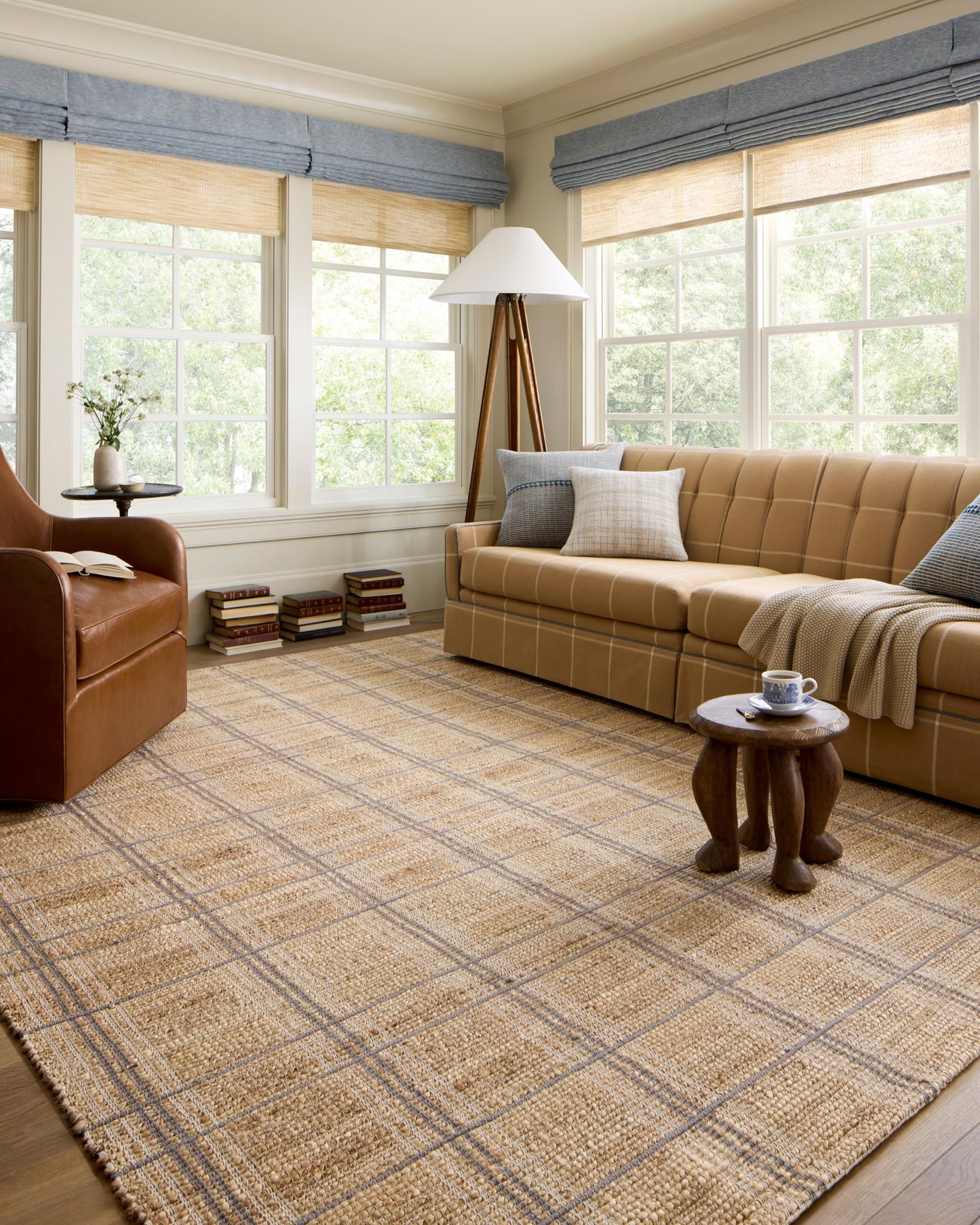 Loloi Chris Loves Julia Judy Collection JUD-02 Natural/Stone 5'-0" x 7'-6" Area Rug