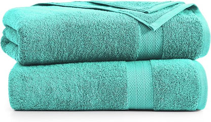 LANE LINEN 100% Pure Cotton Bath Sheets 2 Pack