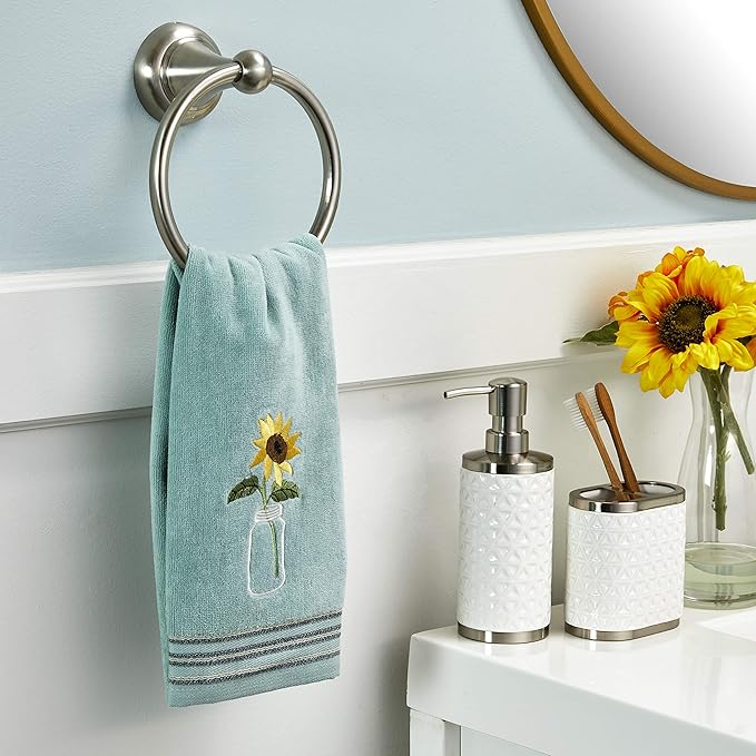 SKL Home by Saturday Knight Ltd. Sunflower in Jar Hand Towel
