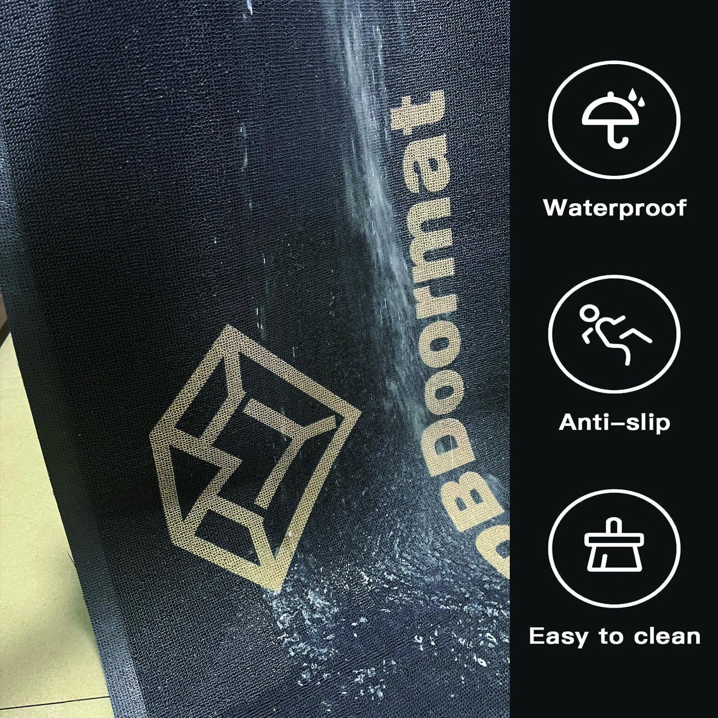 YDBDoormat Logo Floor Mat, Durable Outdoor Front Entry Rug