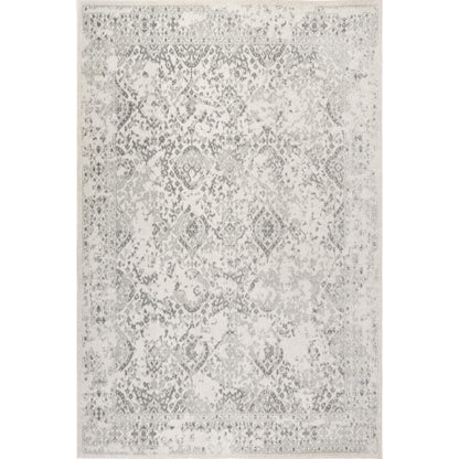 nuLOOM Odell Faded Vintage Area Rug, 4' x 6', Ivory, Rectangular, 0.47" Thick
