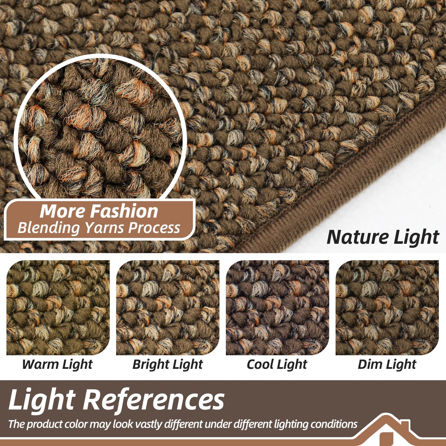 BEQHAUSE Hallway Runner Rugs 2.6x8, Hallway Rug Non-Slip Washable(Rolled-Up NO Creases), Runner Rug Absorbent Stain Resistant Hall Rug Carpet Runner, Entryway Rugs Floor Mat Laundry Room Rugs, Brown