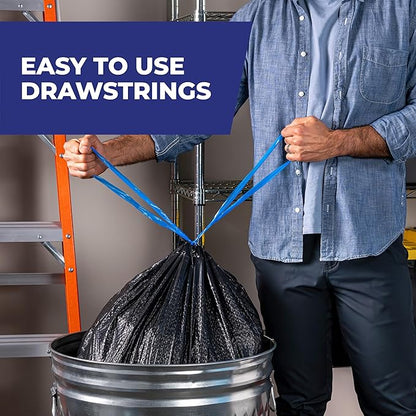 Hefty Ultra Strong 30 Gallon Trash Bags, Large Trash Bags, Break Resistant