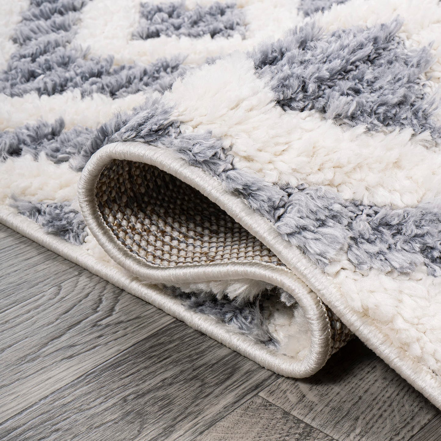 JONATHAN Y Trellis High-Low Cream/Gray Indoor Area Rug 4X6 ft, Astrid Retro for Living Room, Bedroom, Kitchen, Office, Easy-Cleaning, High Traffic, Pet-Friendly, Non-Shedding SNT103B-4