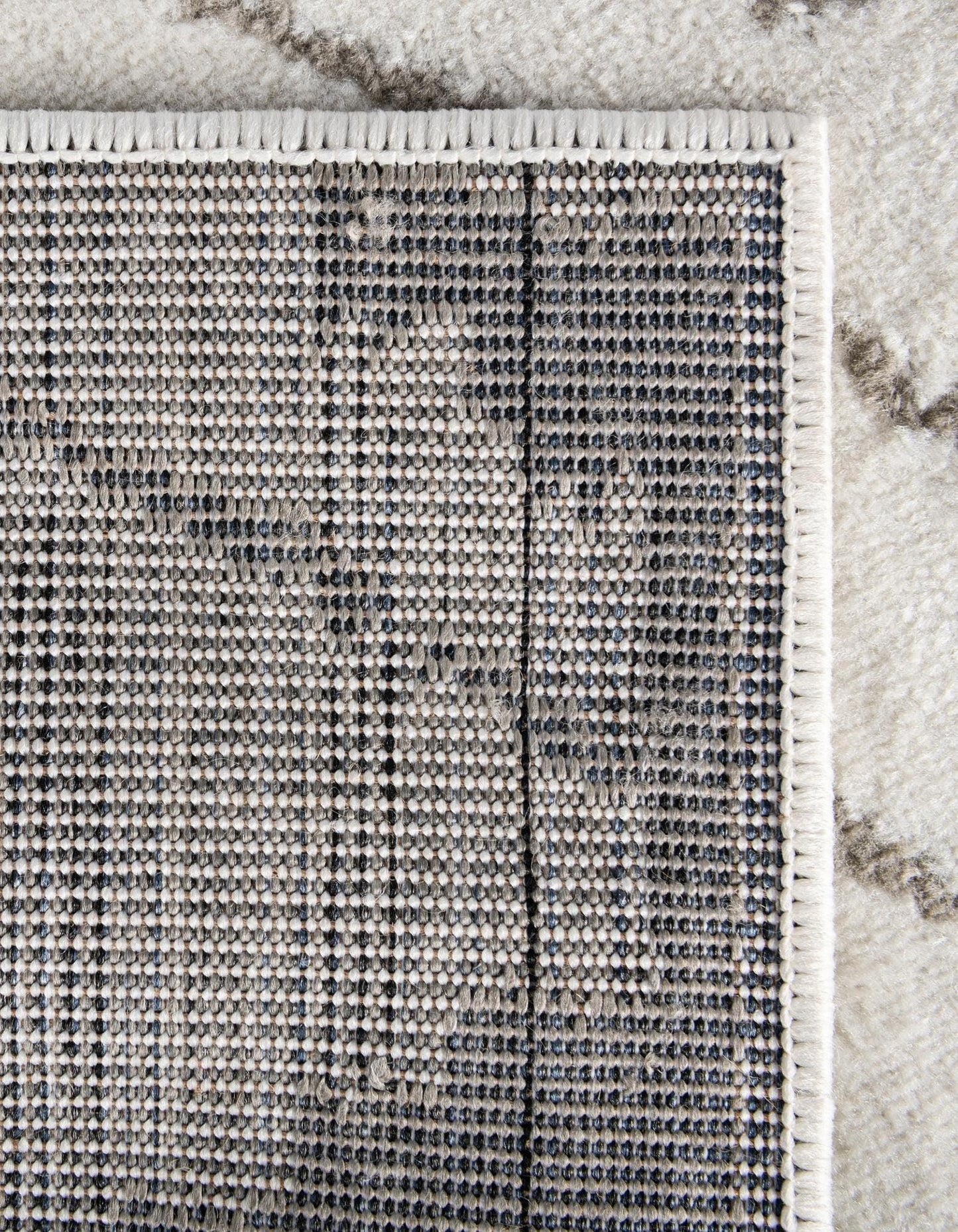Rugs.com - Oslo Rug – 10 Ft Square Ivory Easy-Clean Stain-Resistant Rug Modern Geometric Design for Living Rooms, Bedrooms, and Dining Areas