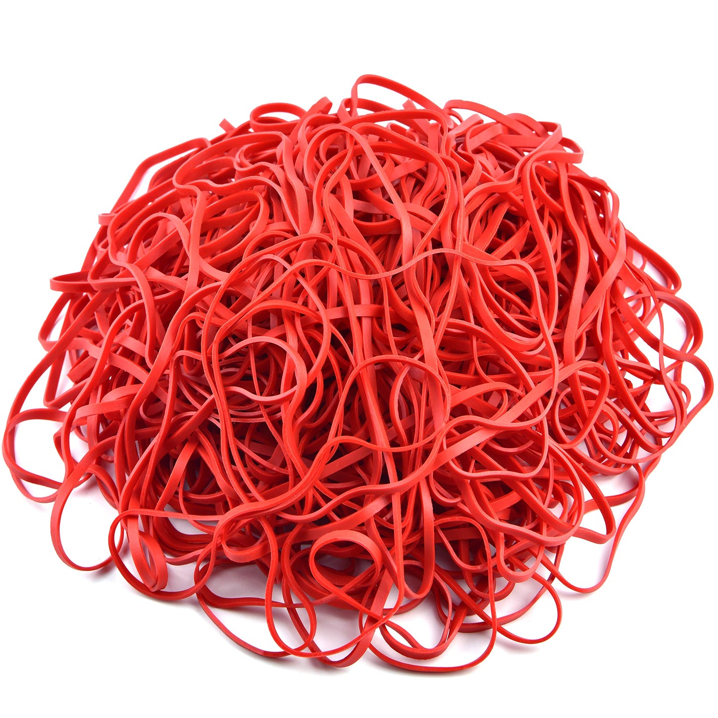 Coopay 180 Pieces Large Rubber Bands Bulk, 8 Inches Heavy Duty Strong Elastic Bands for Office Supply School Home, Securing Trash Can Garbage Cans, File Folders (Red)
