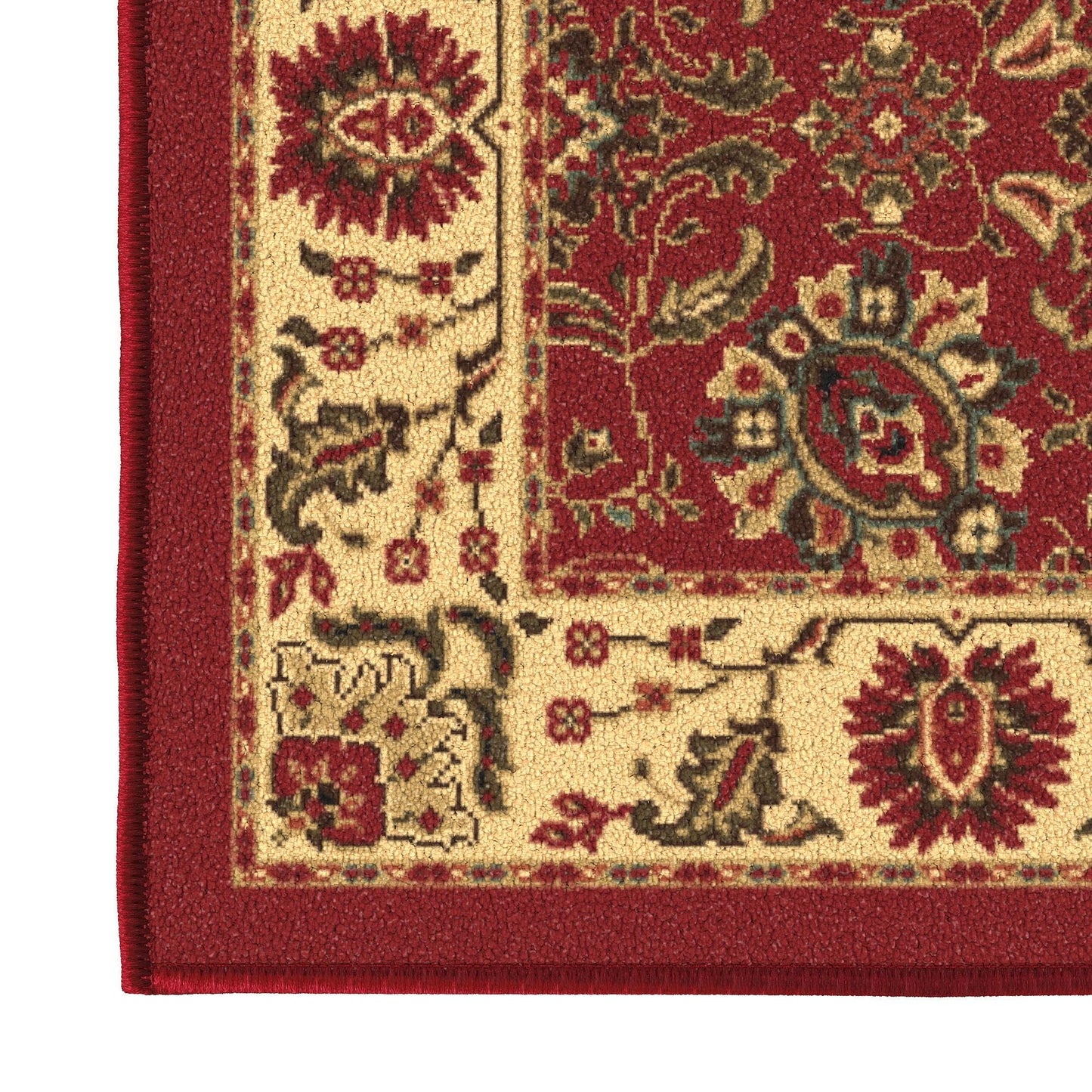 Ottomanson Hallway Runner Rug 1'10" x 6' Non Slip Oriental Area Rugs Easy to Clean Laundry Rug Runner Durable & Pet Friendly Floor Carpet Runners for Hallways Entryway Living Room Kitchen, Red