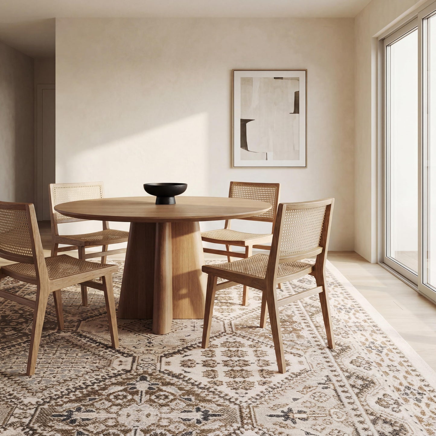 nuLOOM 9x12 Becca Traditional Tiled Area Rug, Beige, Faded Transitional Design, Stain Resistant, For Bedroom, Dining Room, Living Room, Hallway, Office, Kitchen, Entryway