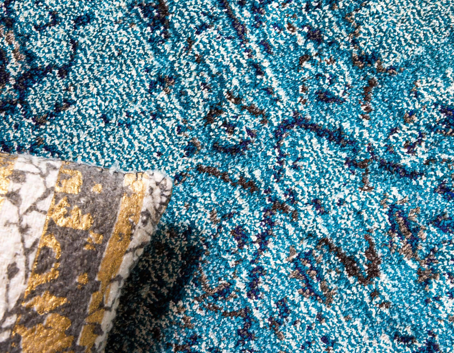 Unique Loom Medici Collection Vintage Botanical Traditional Light Blue Area Rug (4' 0 x 6' 0)