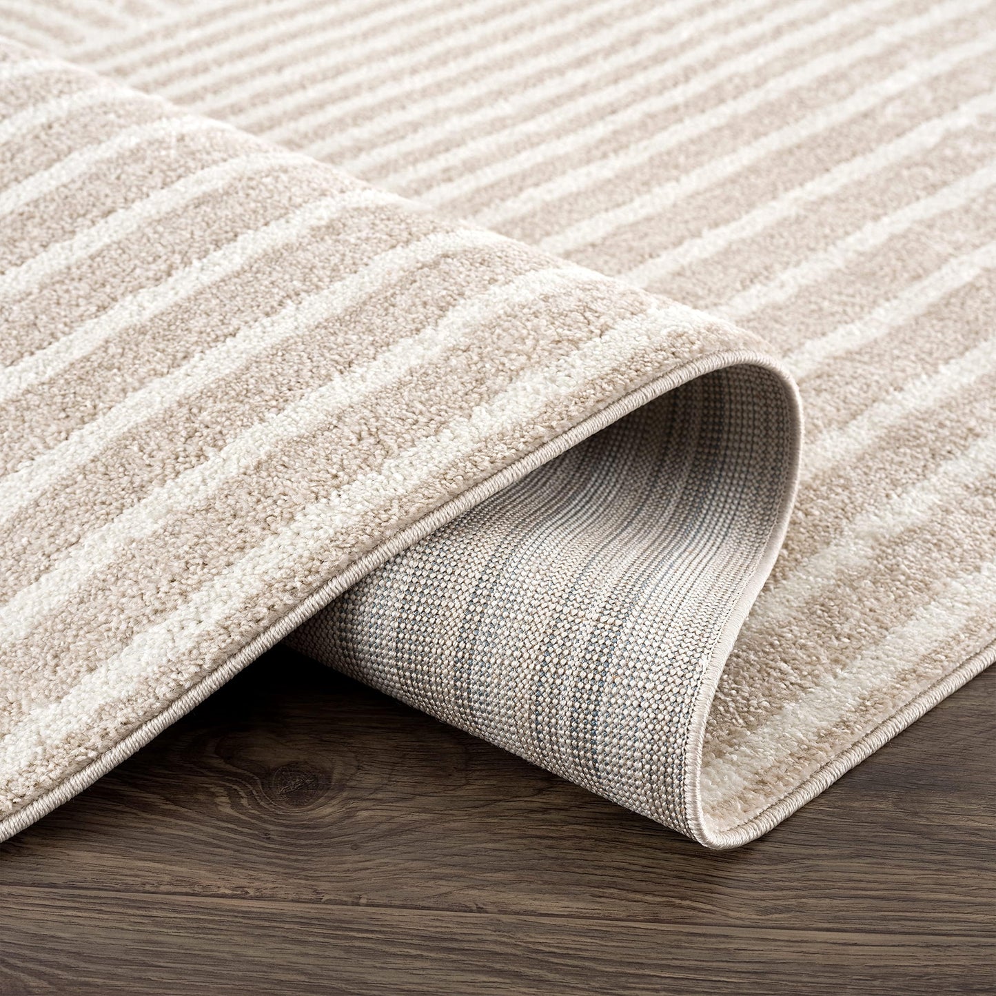 Abani Area Rug for Living Room -Nuevo 6' x 9' Beige Arch Pattern Area Rug, Soft and Durable Living Room Rug, Stain and Fade Resistant, Chic Modern Design, Pet & Kid Friendly