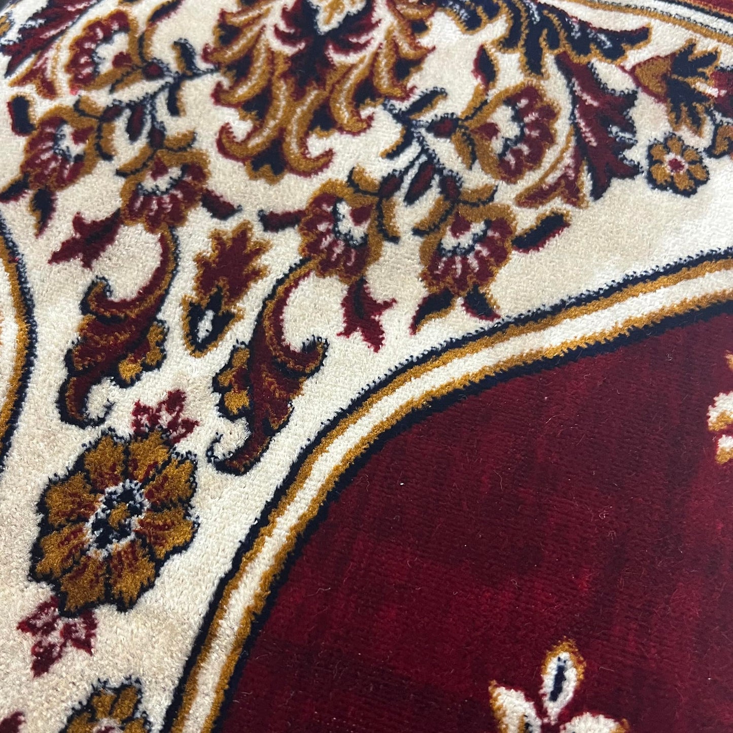 Modefa Turkish Islamic Prayer Rug - Multi Person Janamaz Sajada for Family or Large Gathering & Group Praying Carpet - Wide Plush Velvet Praying Mat (Mihrab Red - 5 Person)