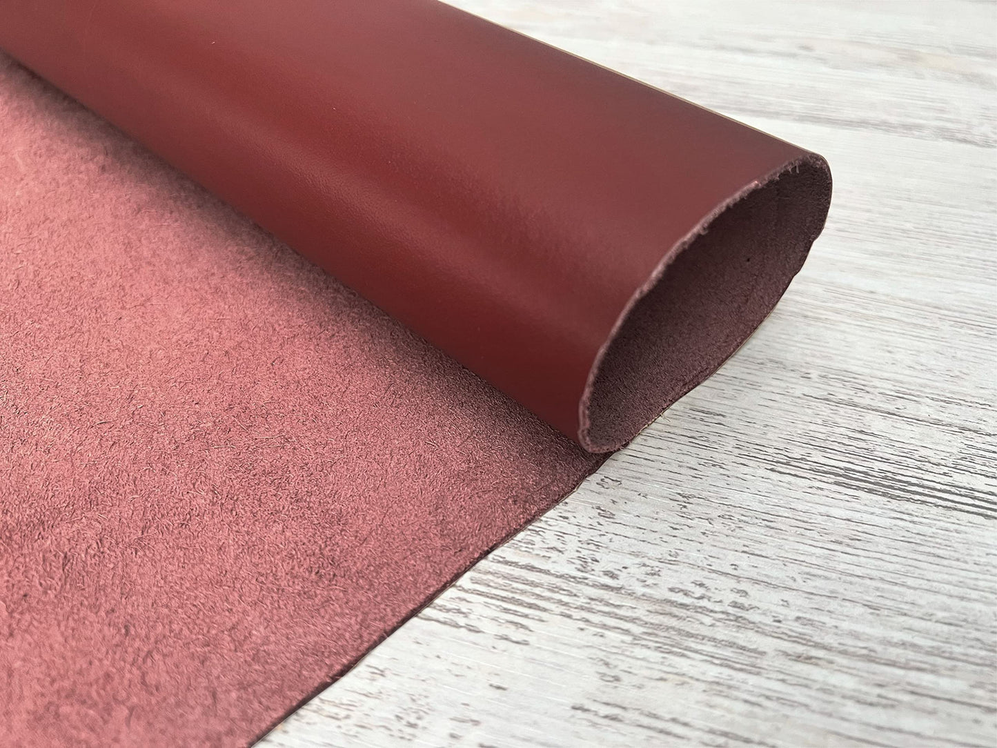 2 Pieces of Mahogany 14x14 Inch Genuine Leather Pieces Real Cowhide Full Grain Sheets for Crafting Leatherworking Leathercraft Repair Crafts Offcuts TPS13526