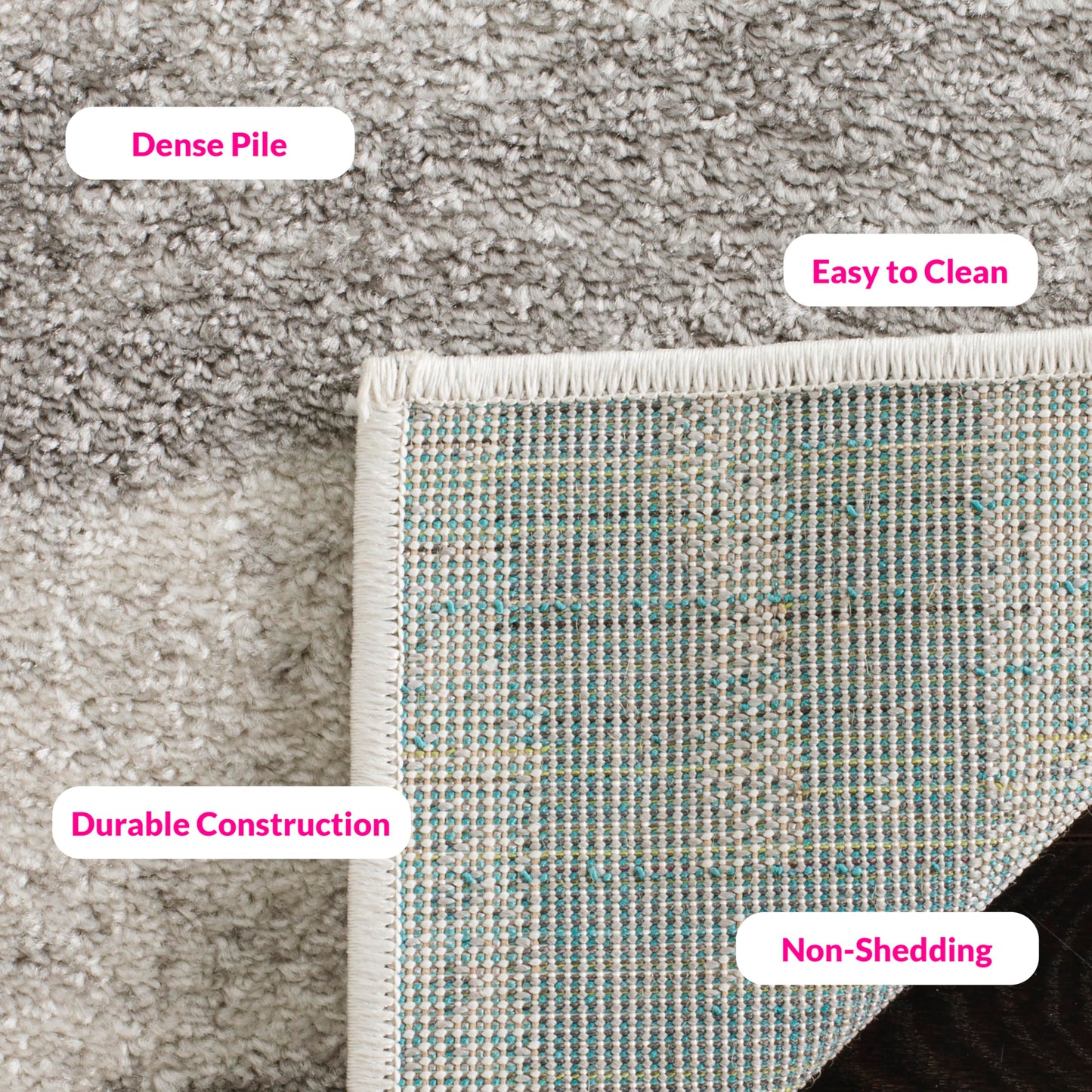 SAFAVIEH Area Rug 8x10 - Adirondack Collection - Large - Cream & Grey, Modern Wave Design, Non-Shedding & Easy to Clean, Ideal for Living Room, Bedroom, Dining Space (ADR125C)
