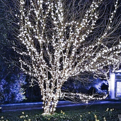 TW SHINE Christmas String Lights, 1000 LED 328FT Christmas Lights Plug in with 8 Modes, Remote Waterproof Lights Outdoor Indoor Decorations for Xmas Party Yard Decor, White