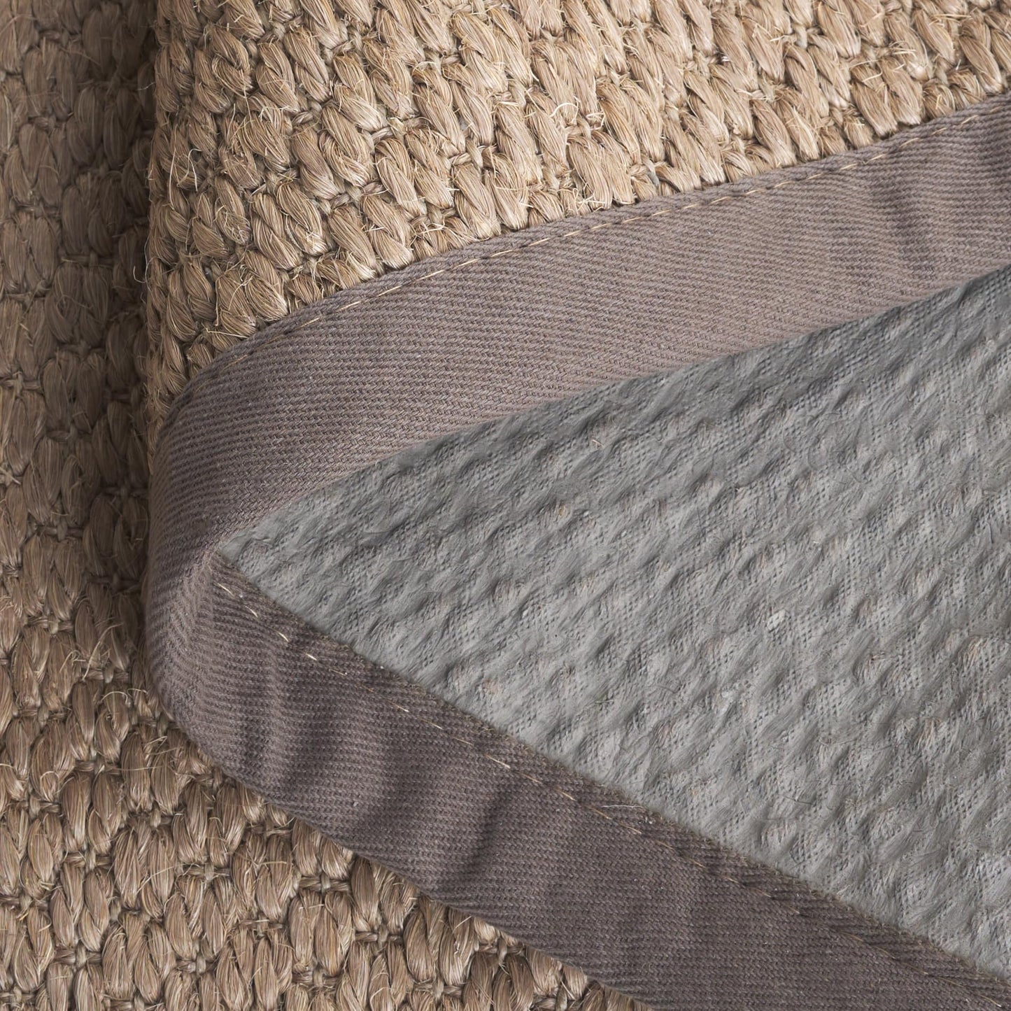 SAFAVIEH Natural Fiber Collection Runner Rug - 2'6" x 6', Natural & Grey, Rustic Farmhouse Border Sisal Design, Easy Care, Ideal for High Traffic Areas in Living Room, Bedroom (NF153A)