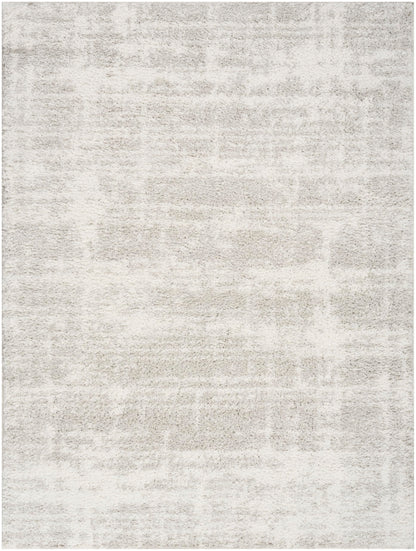 Nourison Home Modern Shag Ivory Grey 5'3" x 7' Area Rug - Easy Clean, Non Shedding, Bed Room, Living Room, Dining Room, Kitchen (5' x 7')