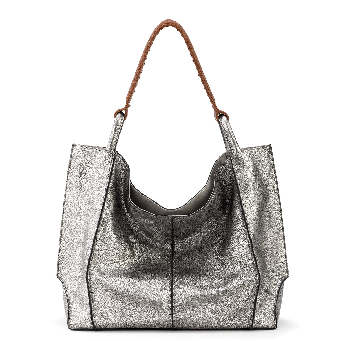 The Sak Los Feliz Large Tote Bag - Premium Leather Handbag With Stylish Design For Everyday, Travel, Beach Bag - Roomy, Durable, Lined Purse With Shoulder Bag Strap, Zipper Pocket