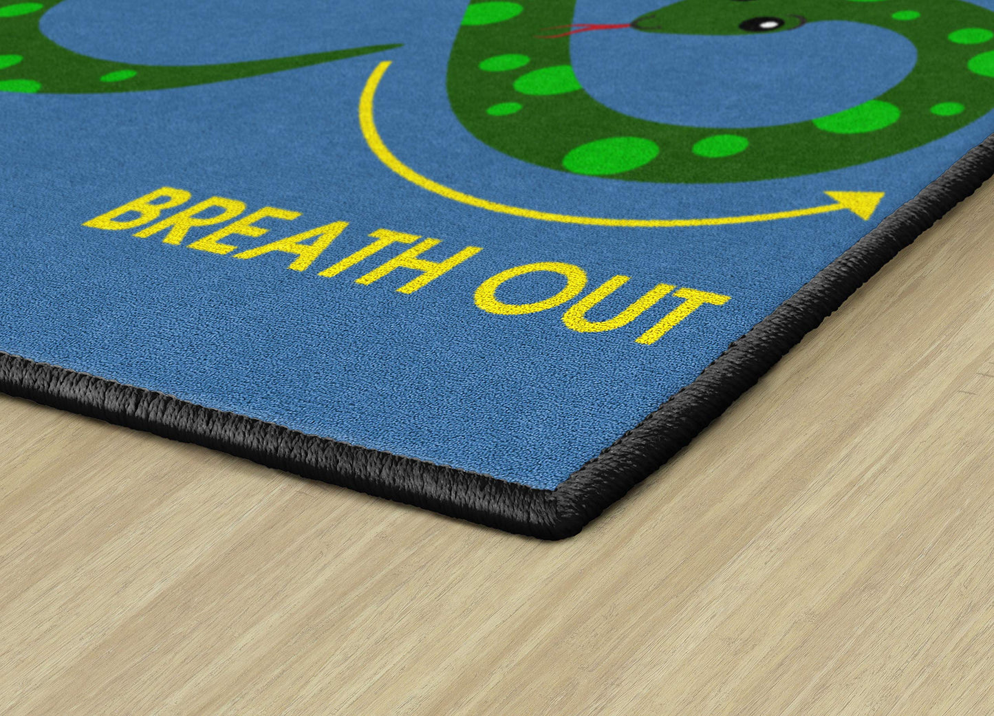 Flagship Carpets Figure Eight Snake Childrens Time Out Classroom Entryway or Home Door Mat or Small Area Rug, 30" x 30", Rectangle