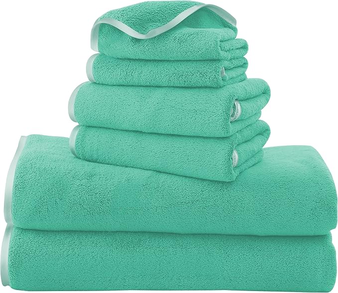 TENSTARS Luxury Silk Hemming Towel Set