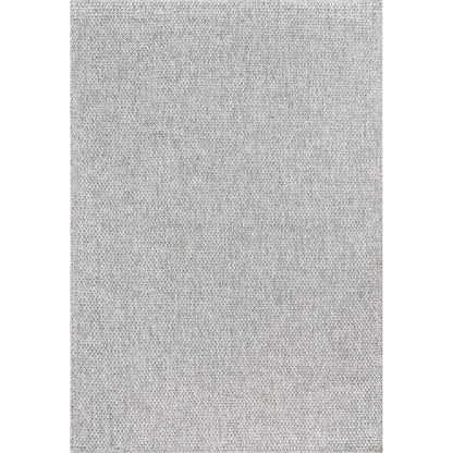 CAMILSON Easy Jute Rug 8x10, Indoor Outdoor Grey Color Area Rugs for Living Room Farmhouse Patio and Kitchen Rug, Solid Boho Woven Design, Easy-Cleaning, Washable Outside Carpet Alfombras (8 x 10)