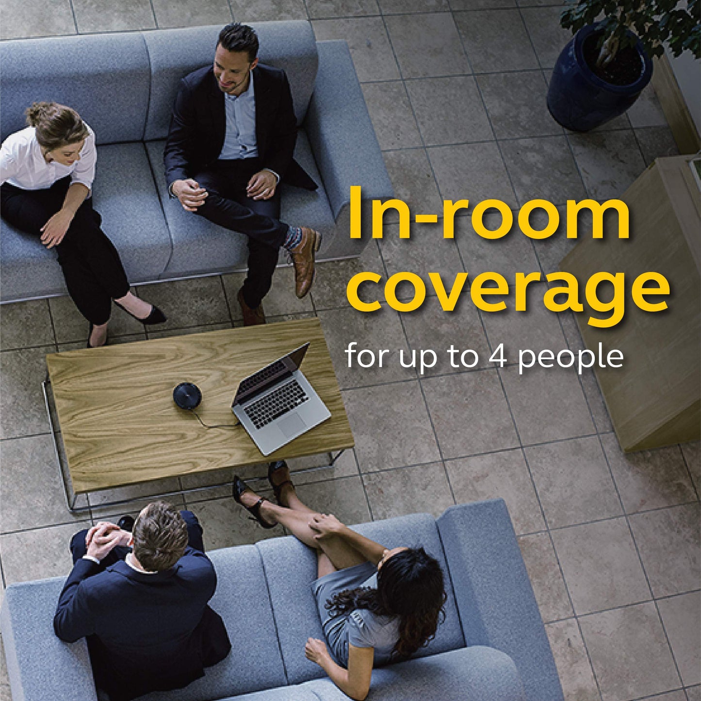 Jabra Speak 510 UC Wireless Bluetooth Speakerphone – Outstanding Sound Quality, Portable Conference Speaker for Holding Meetings Anywhere - Certified for Zoom & Google Meet