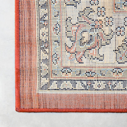 Unique Loom Sialk Hill Collection Area Rug - Washington (9' x 12' Rectangle Terracotta/Cream)