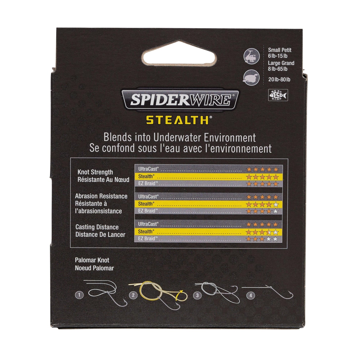 SpiderWire Stealth® Translucent Superline, Translucent, 8-Pound Break Strength, 300yd Braided Fishing Line, Suitable for Saltwater Environments