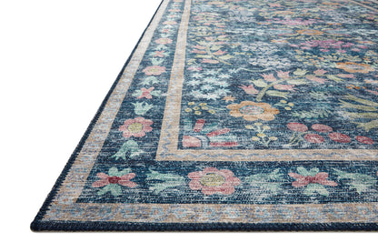 Loloi Rifle Paper Co. Maison Collection MAO-06 Blue/Multi 7'-6" x 9'-6", .19" Pile Height, Area Rug