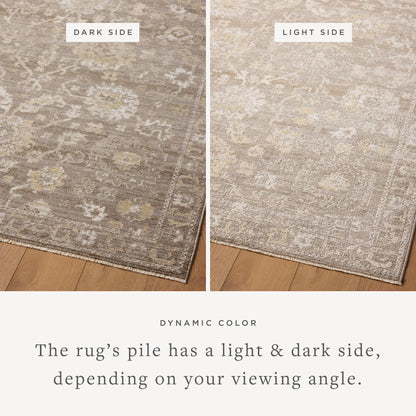 Loloi Magnolia Home by Joanna Gaines Pace Collection PAC-03 Taupe/Wheat 7'-10" x 10' Area Rug