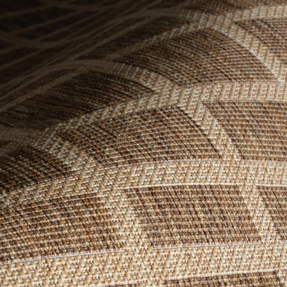 Nuloom Vanya Checkered 5' x 8' Indoor/Outdoor Area Rug for Living Room Patio Deck Front Porch, Light Brown