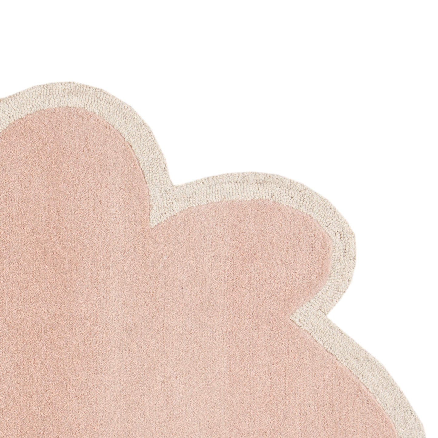 SAFAVIEH Kids Collection 3' x 5' Pink / Ivory SFK913P Handmade Cloud Wool Area Rug