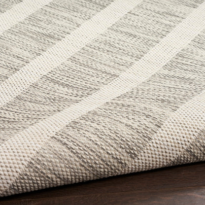 Nourison Home Positano Grey Ivory 5' x 7' Area Rug - Easy Clean, Non Shedding, Bed Room, Living Room, Dining Room, Kitchen (5' x 7')