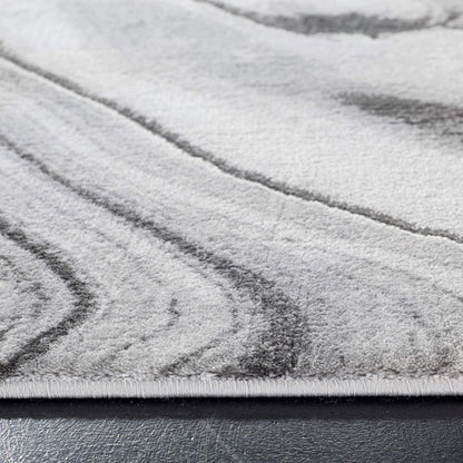 SAFAVIEH Area Rug 8x10 - Craft Collection - Large - Grey & Silver, Modern Abstract Design, Non-Shedding & Easy Cleaning, Ideal for Living Room, Bedroom, Office, Dining Space (CFT819G)