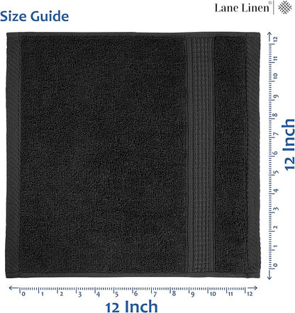 LANE LINEN Washcloths 12 Pack