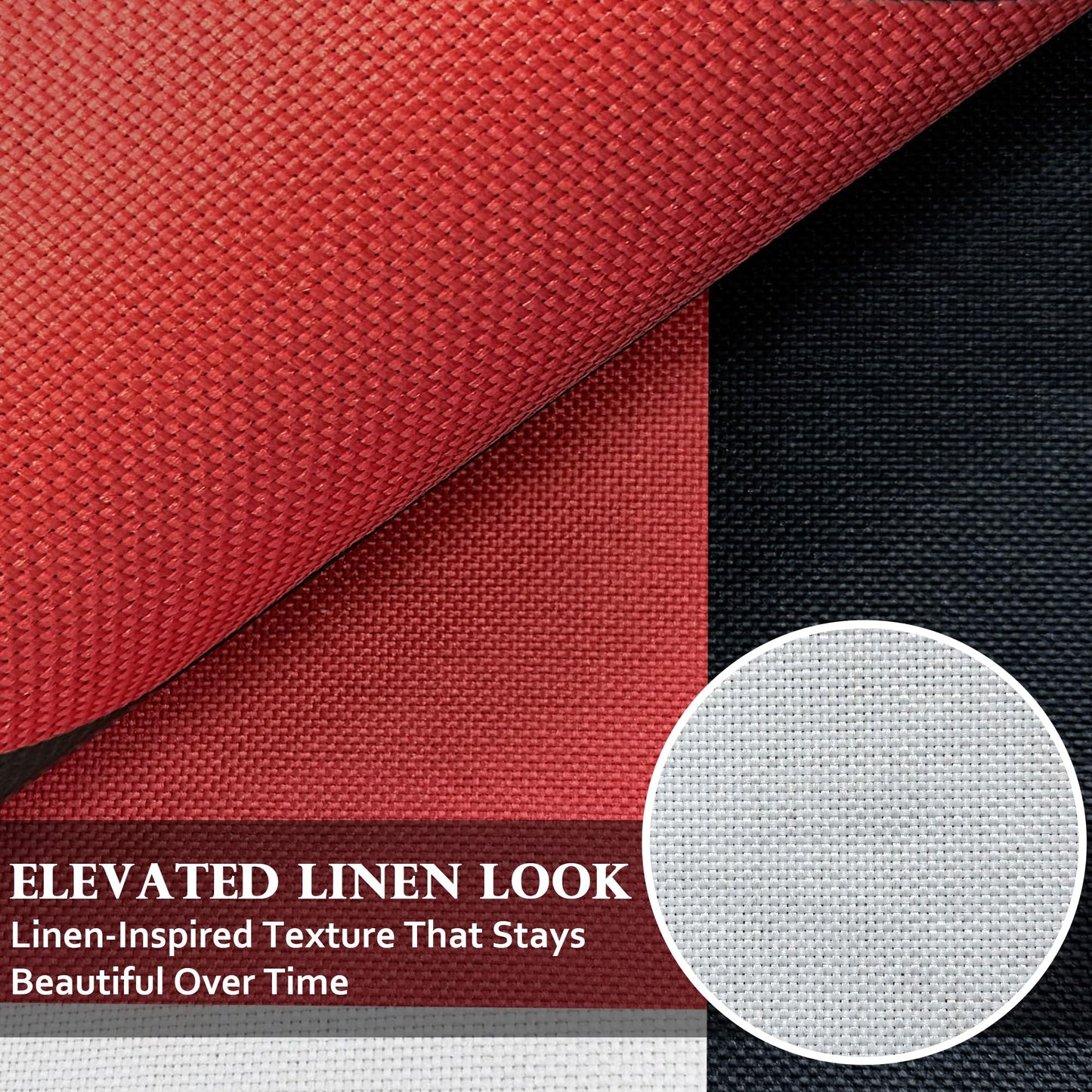 Tyrot Modern Geometric 8x10 Area Rugs for Living Room Ultra Thin Linen-Look Abstract Indoor Rug Non Slip & Non-Shedding Washable Red Grey White Rug for Bedroom, Dining Room Home Office