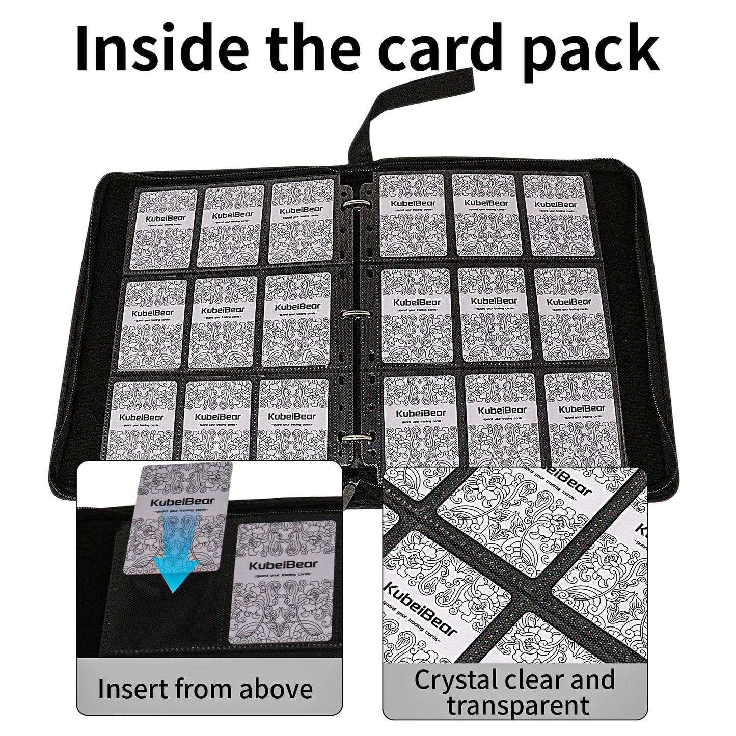 Card Binder – 720 Capacity, Zippered Trading Card Holder for MTG, Sports & Collectible Cards – Acid-Free, Durable & Travel-Friendly Storage (Red dots, 9 Pocket)